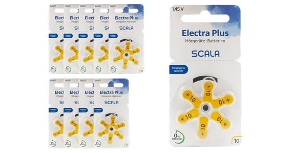 Scala Hoergeraetebatterien Electra Plus 10