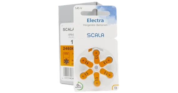 Scala Hoergeraete Batterien Electra 13