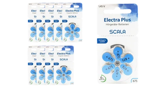Scala Hoergeraetebatterien Electra Plus 675
